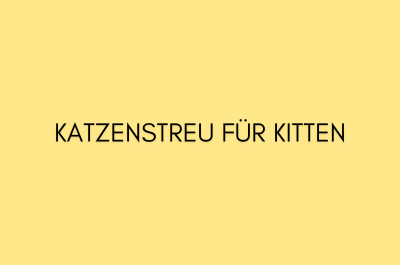 Katzenstreu für Kitten